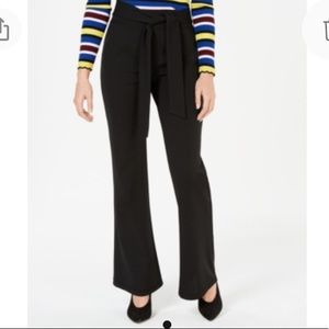 NEW Material Girl Flare Boot Leg Pull On Dress Pants Leggings, Size Medium Black